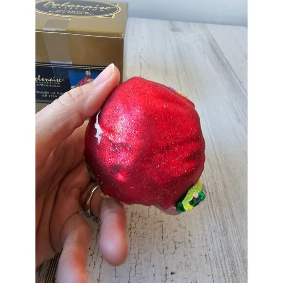 Polonaise bundle of fun Santa bag glass ornament AP 1534 Kurt Adler - Picture 8 of 8